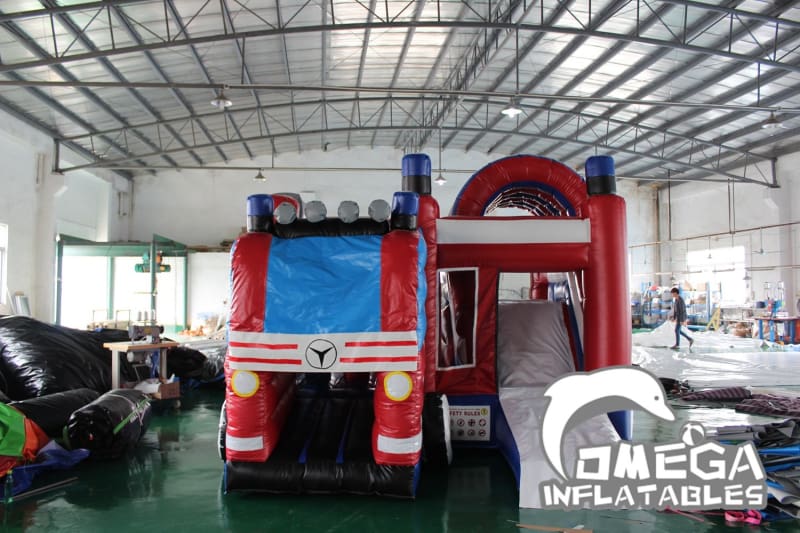 Fire Truck Inflatable Combo