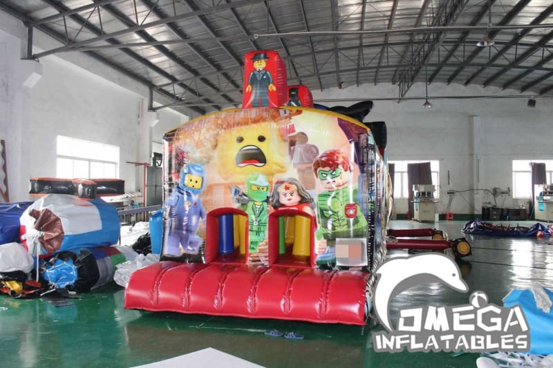 Giant Lego Inflatable Obstacle Course