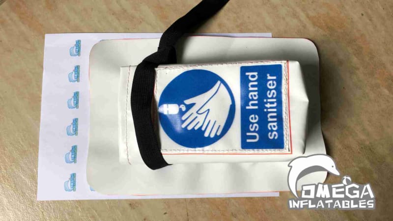 Hand Sanitizer Pockets - Sewed on the infltables
