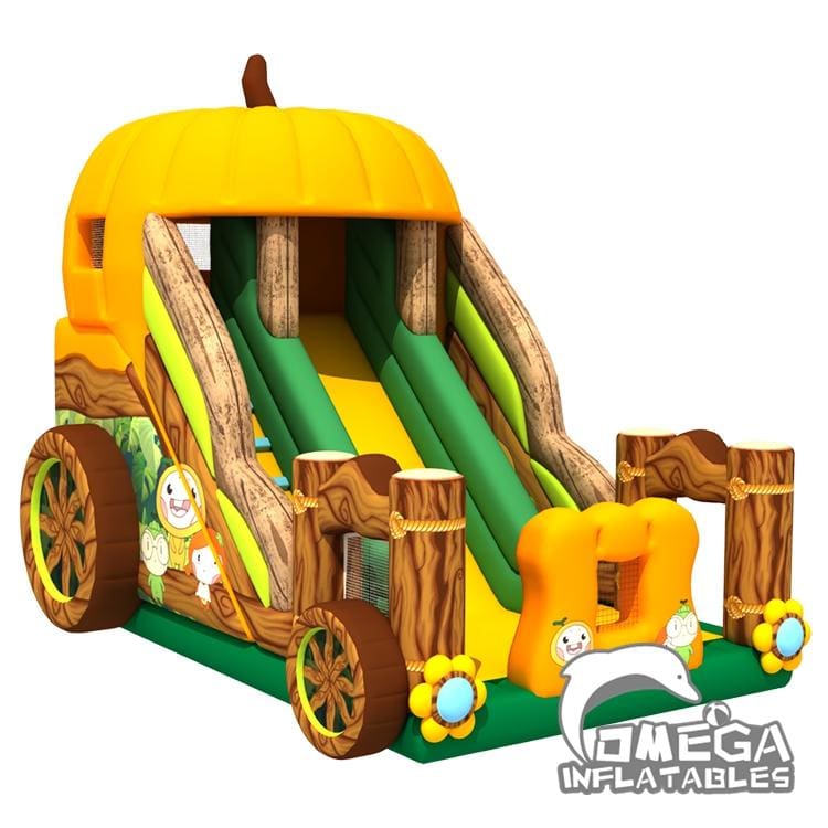 Inflatable Pumpkin Car Shape Slide