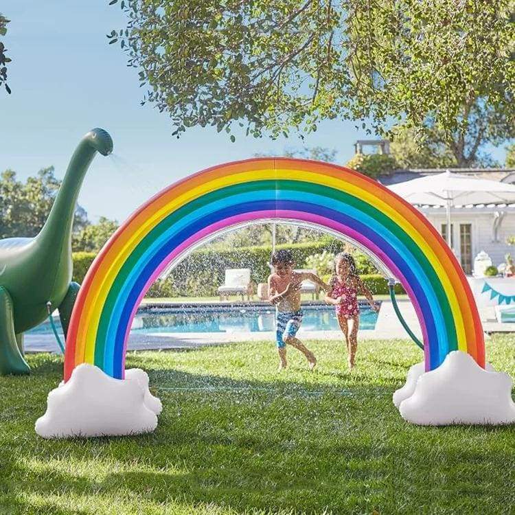 Inflatable Rainbow Yard Summer Sprinkler Toy