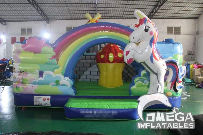 Inflatable Unicorn Kids Playland