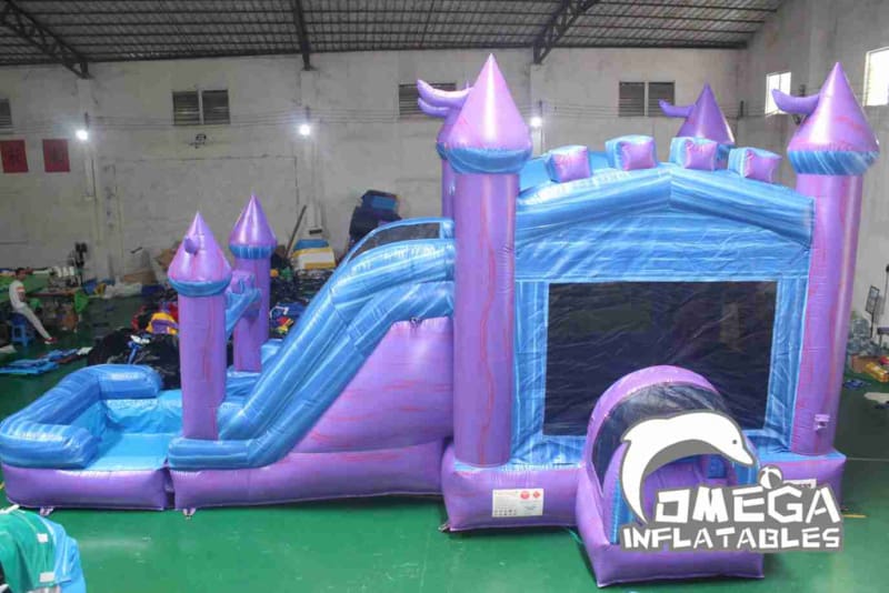 Mega Marble Purple Inflatable Combo