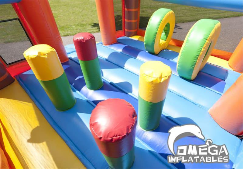 Multiplay Inflatable Crocodile Slide Playzone