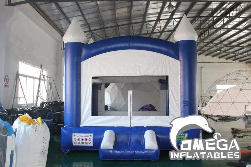 Royal Blue and White Bounce House