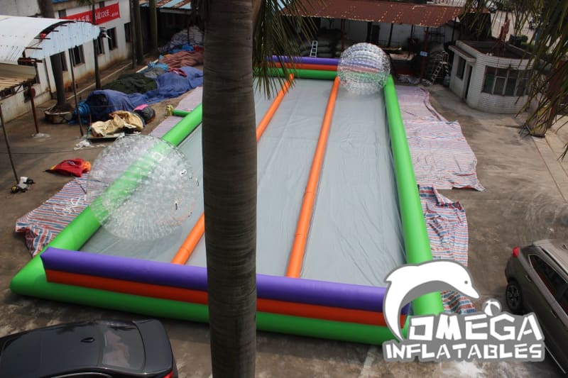 Triple Lanes Zorb Ball Track