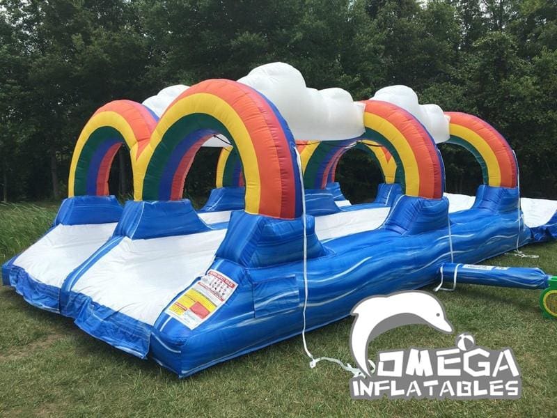 Triple Rainbow Dual Lane Slip N Slide