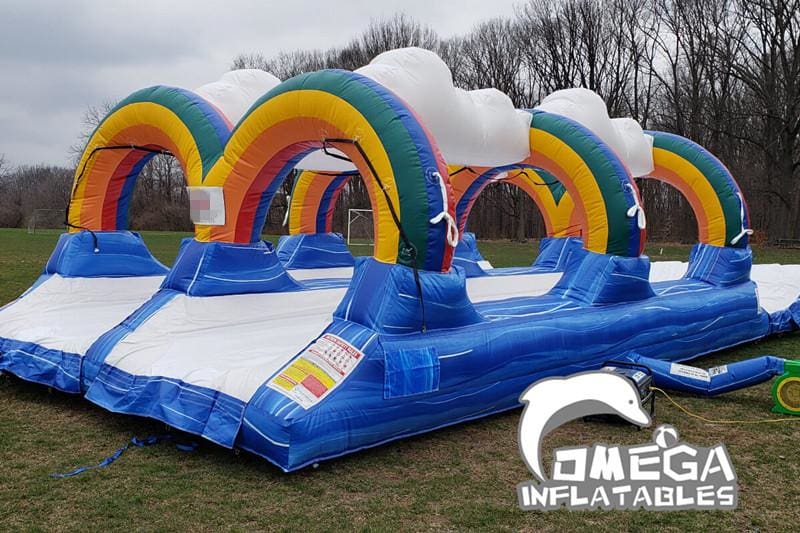 Triple Rainbow Dual Lane Slip N Slide